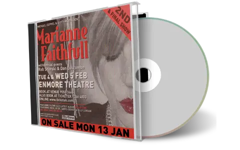 Artwork Cover of Marianne Faithfull 2003-02-05 CD Sydney Audience