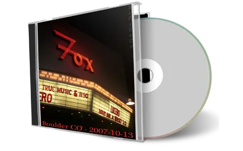 Artwork Cover of Lucero 2007-10-13 CD Boulder Audience