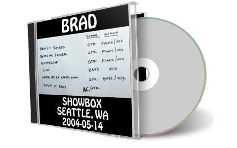 Artwork Cover of Brad 2004-05-14 CD Seattle Soundboard