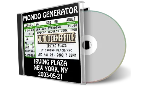 Artwork Cover of Mondo Generator 2003-05-21 CD New York City Audience