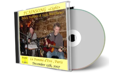 Artwork Cover of Plainsong 2007-12-13 CD Paris Soundboard