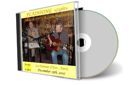 Artwork Cover of Plainsong 2007-12-15 CD Paris Soundboard