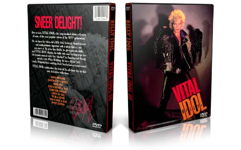 Artwork Cover of Billy Idol Compilation DVD Vital Idol Video Collection 1988 Proshot