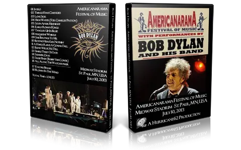 Artwork Cover of Bob Dylan 2013-07-10 DVD St Paul Audience