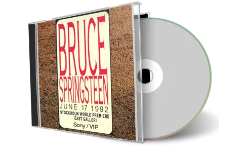 Artwork Cover of Bruce Springsteen 1992-06-17 CD Stockholm Audience