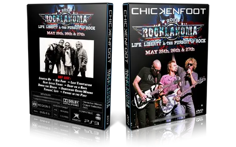 Artwork Cover of Chickenfoot 2012-05-27 DVD Rocklahoma Festival Proshot