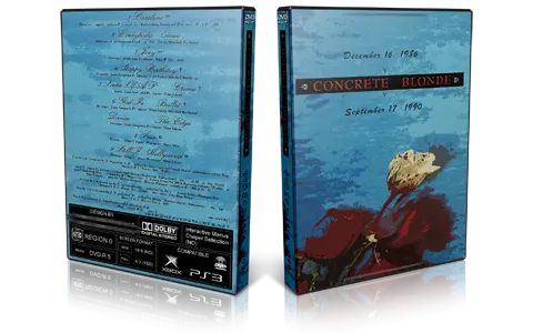 Artwork Cover of Concrete Blonde Compilation DVD The Videos 1986-1990 Proshot