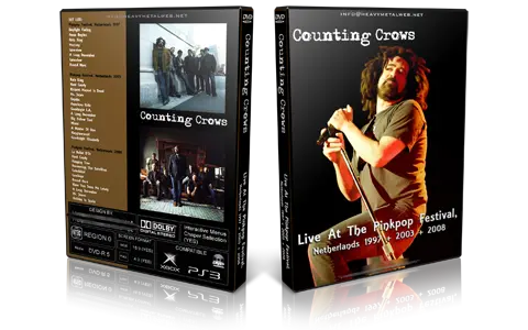 Artwork Cover of Counting Crows Compilation DVD Pinkpop Festival 1997-2003-2008 Proshot