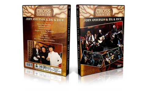 Artwork Cover of John Anderson Compilation DVD CMT Cross Country 2008 Proshot