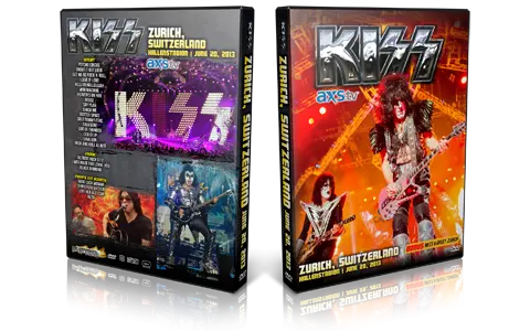 Artwork Cover of KISS 2013-06-20 DVD Zurich Proshot