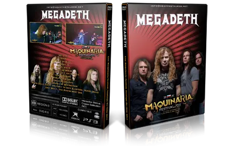 Artwork Cover of Megadeth Compilation DVD Maquinaria Festival 2011 Proshot