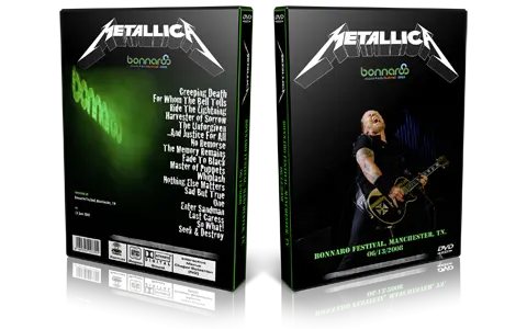 Artwork Cover of Metallica 2008-06-13 DVD Bonnaro Festival Proshot