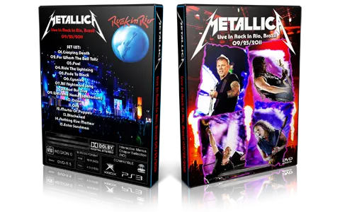 Artwork Cover of Metallica 2011-09-25 DVD Rio Proshot