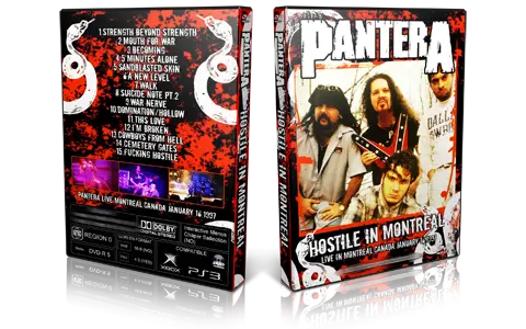 Artwork Cover of Pantera 1997-01-16 DVD Montreal Audience