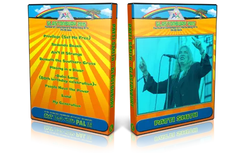 Artwork Cover of Patti Smith 2015-06-28 DVD Glastonbury Festival 2015 Proshot