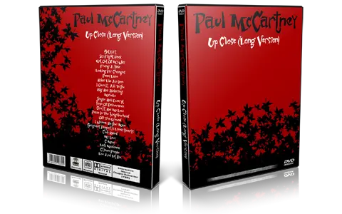 Artwork Cover of Paul McCartney 1992-12-10 DVD New York City Proshot