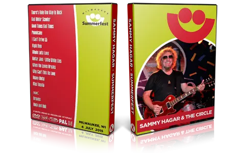 Artwork Cover of Sammy Hagar and The Circle 2015-07-04 DVD Summerfest 2015 Proshot