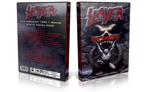 Artwork Cover of Slayer Compilation DVD Intrusion 1995 Proshot