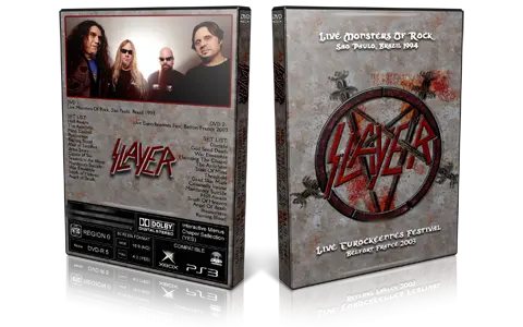Artwork Cover of Slayer Compilation DVD Sao Paulo 1994 and Belfort 2003 Proshot