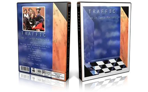 Artwork Cover of Traffic Compilation DVD Santa Monica 1972 Proshot