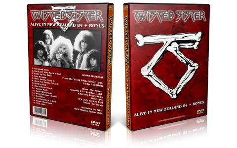 Artwork Cover of Twisted Sister Compilation DVD Auckland 1984 Proshot