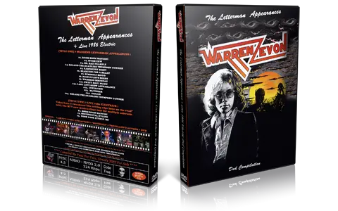 Artwork Cover of Warren Zevon Compilation DVD The Letterman Appearances Proshot