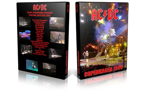 Artwork Cover of ACDC 1996-04-25 DVD Copenhagen Audience