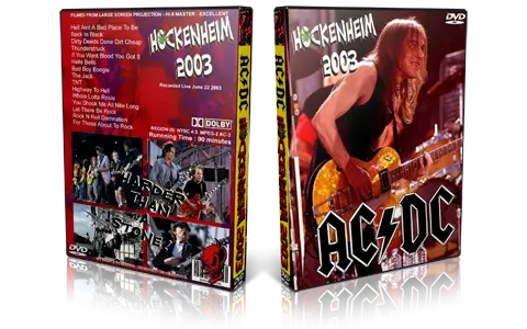 Artwork Cover of ACDC 2003-06-22 DVD Hockenheim Audience