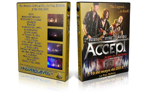 Artwork Cover of Accept 2011-04-10 DVD La Paz Audience