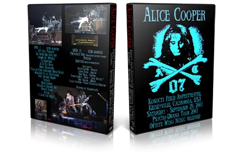 Artwork Cover of Alice Cooper 2007-09-29 DVD Kelseyville Audience