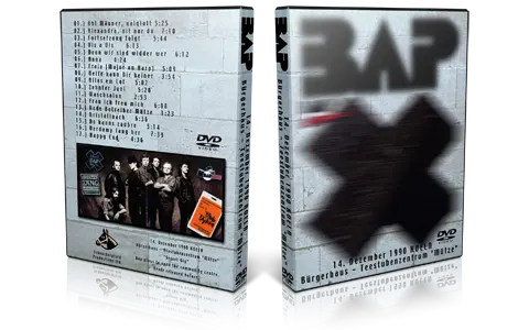 Artwork Cover of BAP 1990-12-14 DVD Cologne Audience