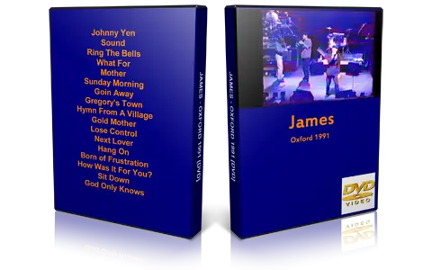 Artwork Cover of James 1991-10-20 DVD Oxford Audience