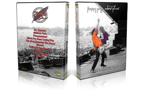 Artwork Cover of Jimmy Page and Robert Plant Compilation DVD Glastonbury 1995 Proshot