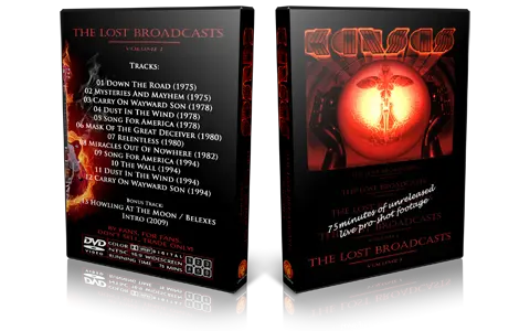 Artwork Cover of Kansas Compilation DVD The Lost Broadcasts Volume 1 Proshot