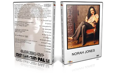 Artwork Cover of Norah Jones 2007-01-17 DVD Baden Proshot