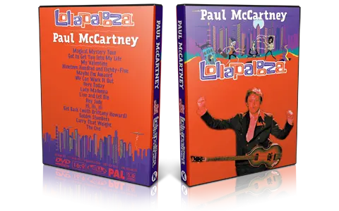 Artwork Cover of Paul McCartney 2015-07-31 DVD Lollapalooza Proshot