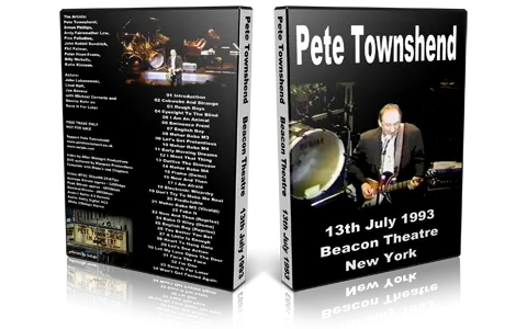 Artwork Cover of Pete Townshend 1995-05-27 DVD New York City Audience