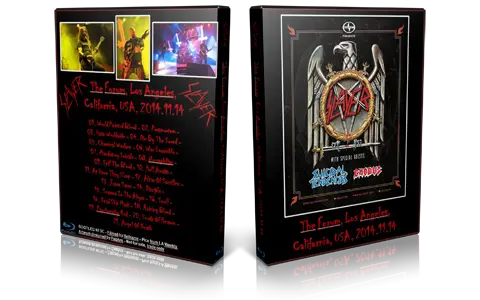 Artwork Cover of Slayer 2014-11-14 DVD Los Angeles Audience