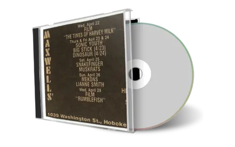 Artwork Cover of Sonic Youth 1987-04-23 CD Hoboken Audience