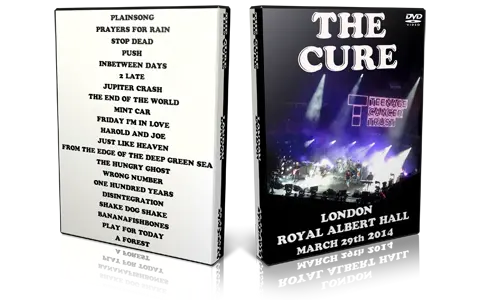Artwork Cover of The Cure 2014-03-29 DVD London Audience
