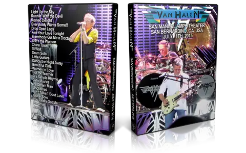 Artwork Cover of Van Halen 2015-07-11 DVD San Bernardino Audience