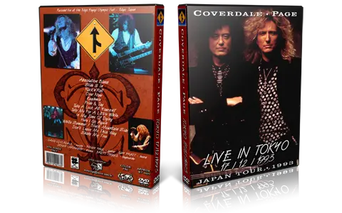 Artwork Cover of Coverdale And Page 1993-12-17 DVD Tokyo Audience