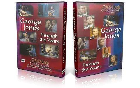 Artwork Cover of George Jones Compilation DVD Through The Years 1968 1980 Audience