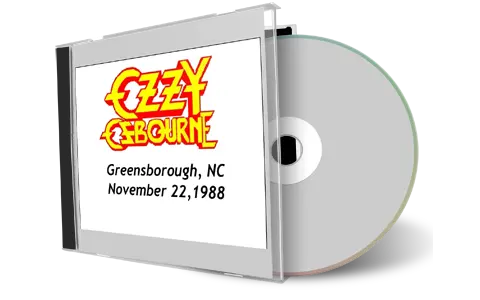 Artwork Cover of Ozzy Osbourne 1988-11-22 CD Greensborough Audience