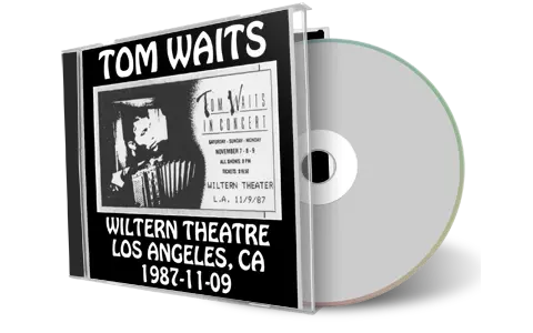 Artwork Cover of Tom Waits 1987-11-09 CD Los Angeles Audience