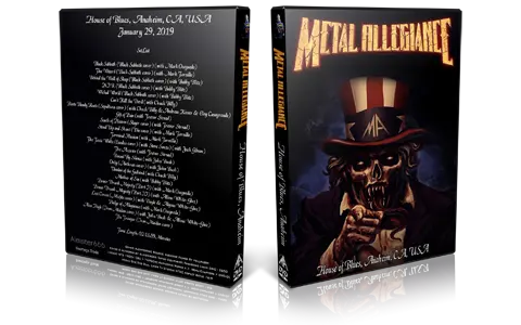 Artwork Cover of Metal Allegiance 2019-01-24 DVD Anaheim Audience