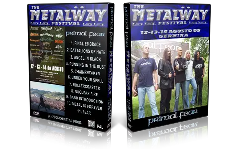 Artwork Cover of Primal Fear 2005-08-13 DVD Lucia Audience