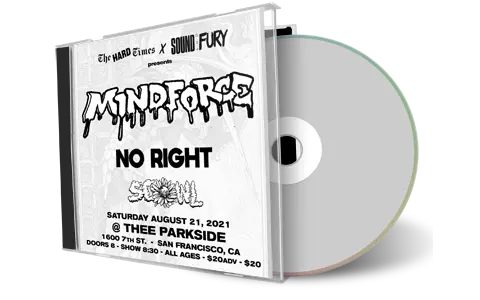 Artwork Cover of Mindforce 2021-08-21 CD San Francisco Audience
