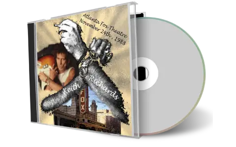 Artwork Cover of Keith Richards And The X-Pensive Winos 1988-11-24 CD Atlanta Audience