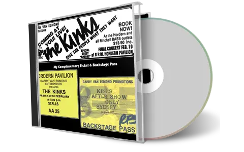 Artwork Cover of The Kinks 1982-02-19 CD Sydney Audience